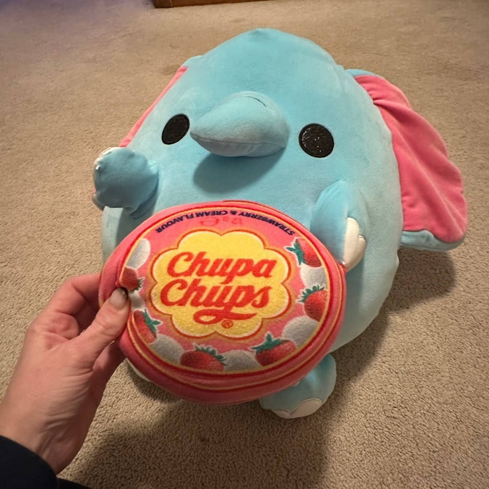 Cute Blue Elephant Plush Toy - Picture 2 of 4